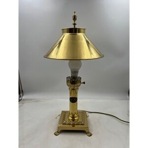 Vintage Brass Orient Express Paris Istanbul Desk Lamp Table Lamp